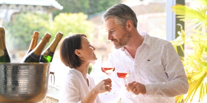 Romantischer Winkel für zwei